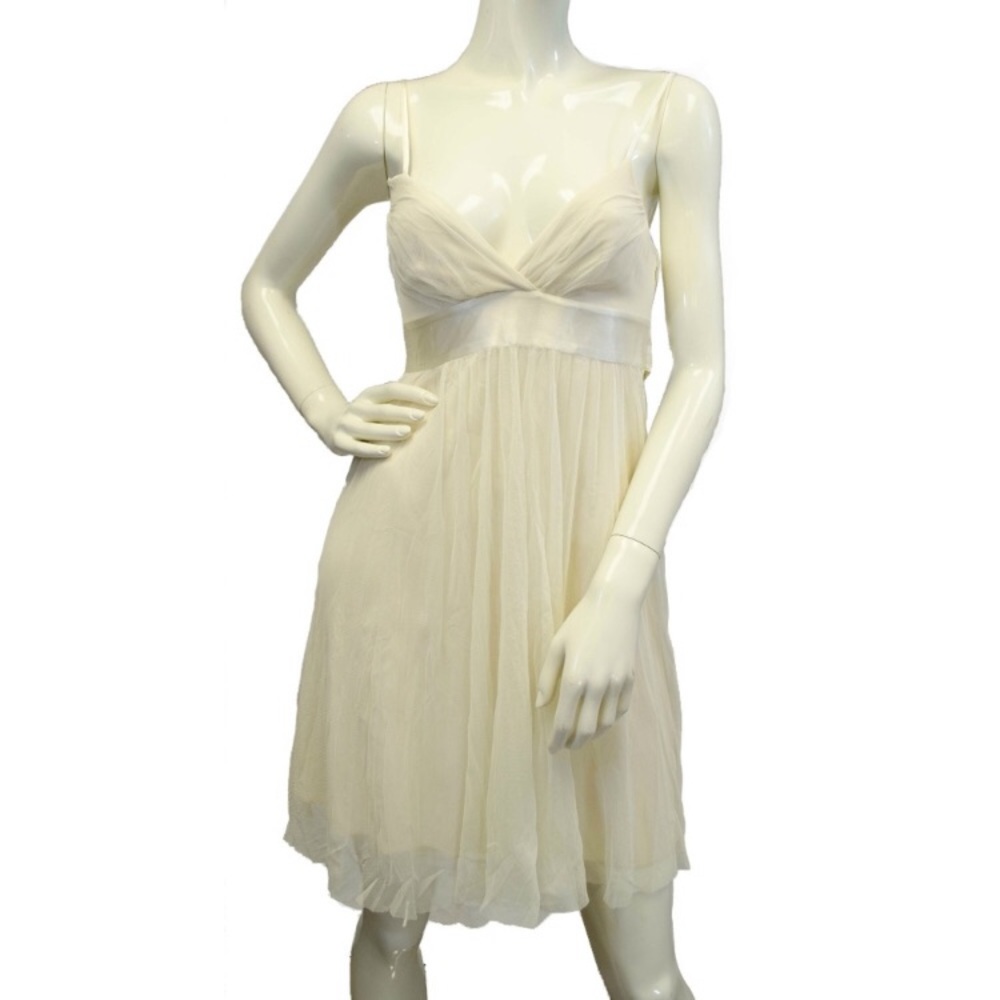 White Dress w/ Satin Ribbon